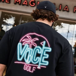 Glow Tee Black -Clubs Shop vicegolf florida scramble glow tee black body02 desktop