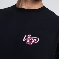 Glow Tee Black -Clubs Shop vicegolf florida scramble glow tee black slider04 desktop