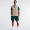 Havana Blocked Knit Polo Dark Beige -Clubs Shop vicegolf florida scramble havana blocked knit polo dark beige slider01 desktop