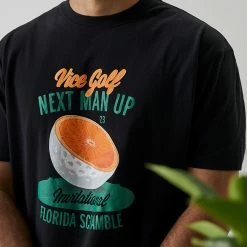 Scramble Tee Black 9 Scramble Tee Black -Clubs Shop vicegolf florida scramble scramble tee black body02 desktop