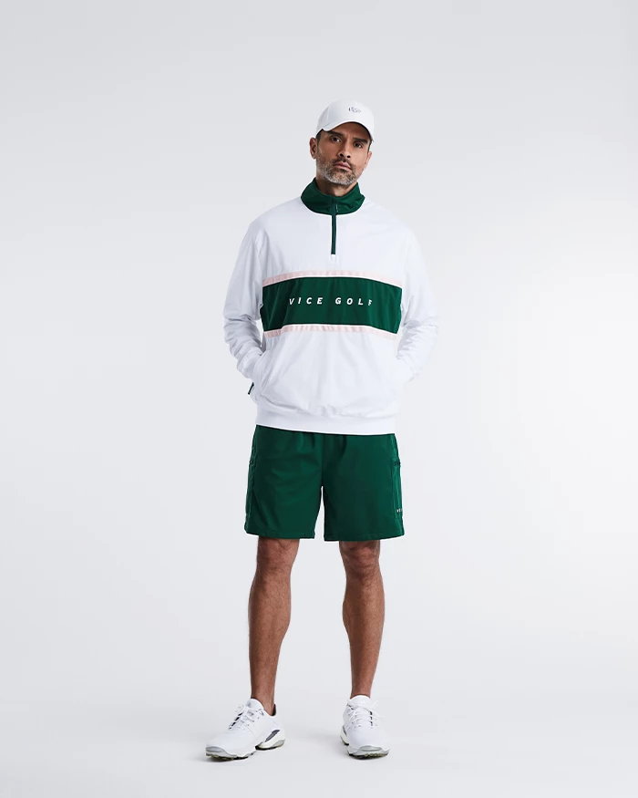 Vengeance Hybrid Windshirt White / Eden Green