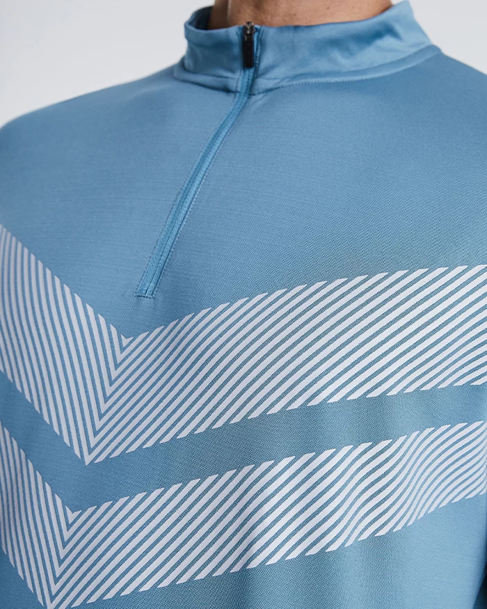 Embrace Half-Zip Longsleeve Smoke Blue - Image 3
