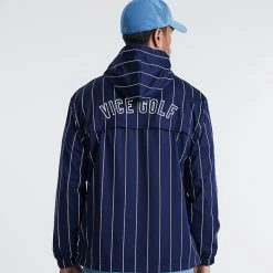 Homerun Half-Zip Windbreaker Navy -Clubs Shop vicegolf liberty club homerun half zip windbreaker navy slider02 desktop