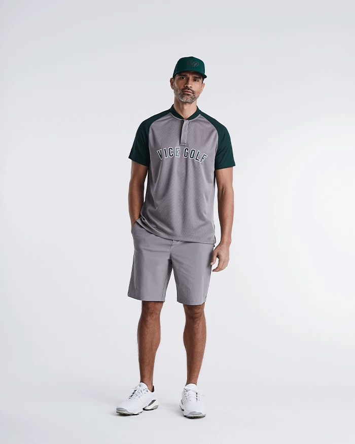 Homerun Raglan Polo Rhino / Dark Green