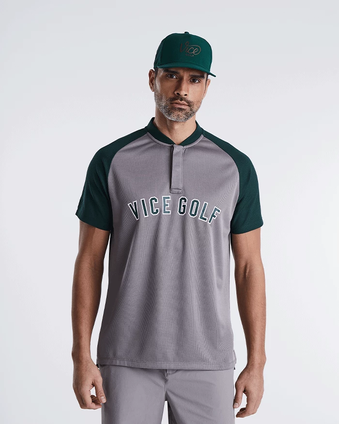 Homerun Raglan Polo Rhino / Dark Green - Image 2