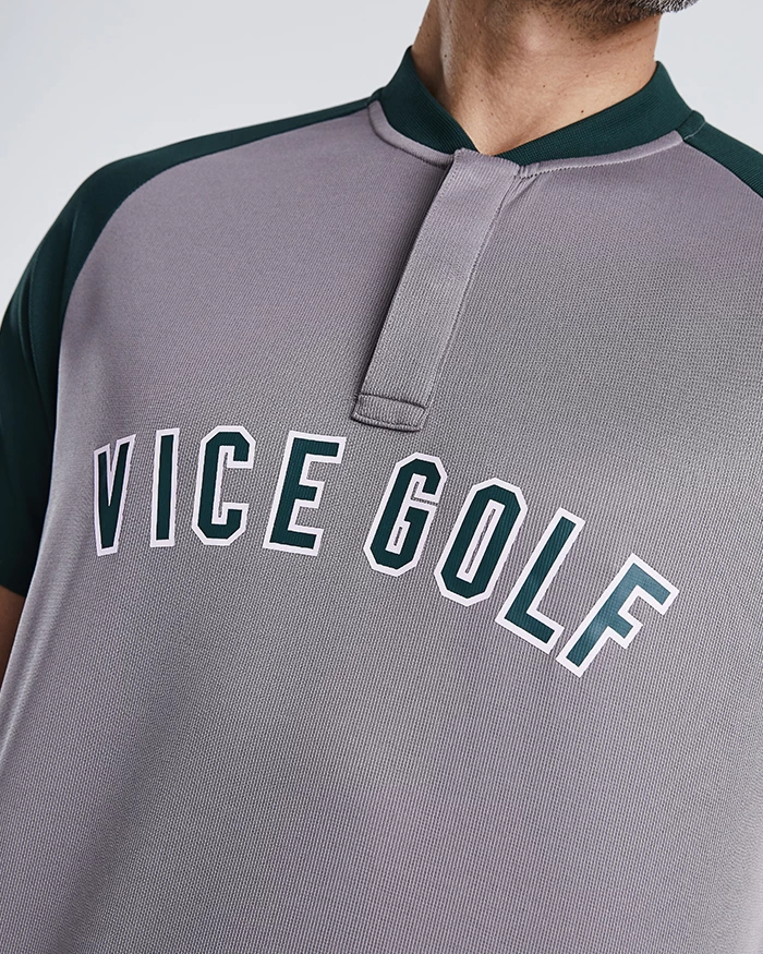 Homerun Raglan Polo Rhino / Dark Green - Image 4
