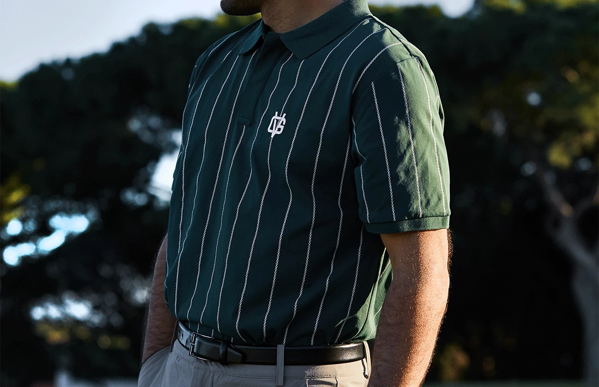 Pinstripe Polo Dark Green 7 Pinstripe Polo Dark Green - Image 6
