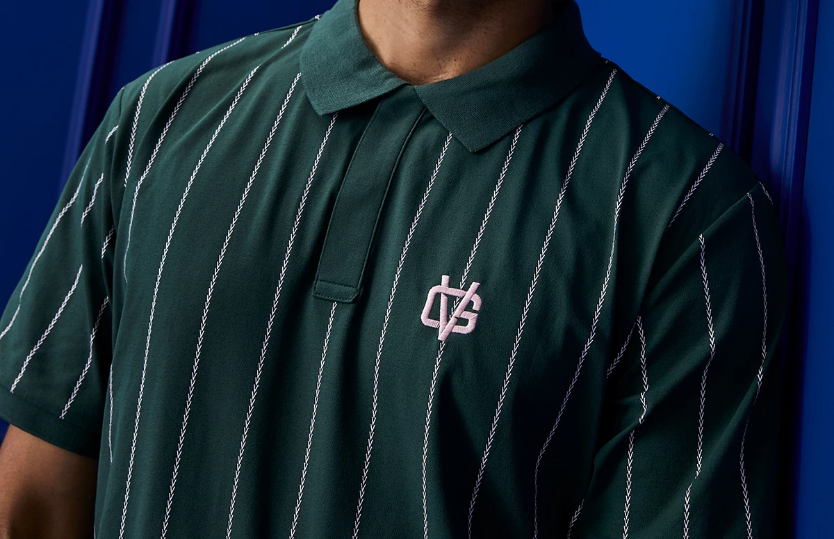 Pinstripe Polo Dark Green 8 Pinstripe Polo Dark Green - Image 7