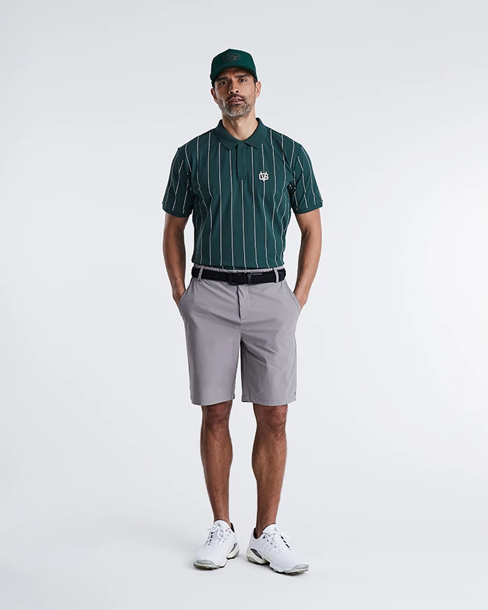 Pinstripe Polo Dark Green 2 Pinstripe Polo Dark Green