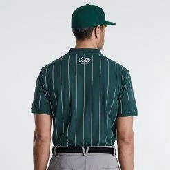 Pinstripe Polo Dark Green 10 Pinstripe Polo Dark Green -Clubs Shop vicegolf liberty club pinstripe polo dark green slider03 desktop