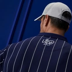 Pinstripe Polo Navy 12 Pinstripe Polo Navy -Clubs Shop vicegolf liberty club pinstripe polo navy body01 desktop