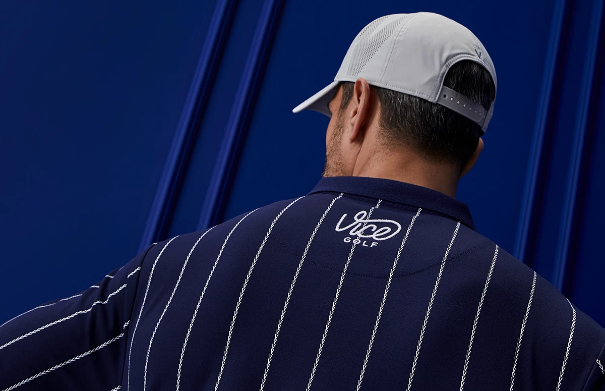 Pinstripe Polo Navy 7 Pinstripe Polo Navy - Image 5