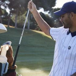 Pinstripe Polo White -Clubs Shop vicegolf liberty club pinstripe polo white body01 desktop