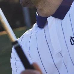 Pinstripe Polo White -Clubs Shop vicegolf liberty club pinstripe polo white body02 desktop