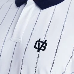 Pinstripe Polo White -Clubs Shop vicegolf liberty club pinstripe polo white slider03 desktop