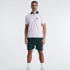 Talking Practice Half-Zip Waffle Polo Barely Pink